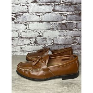 Johnston & Murphy Brown Leather Kiltie Tassel Loafers Shoes Men's Sz 11M US/44EU